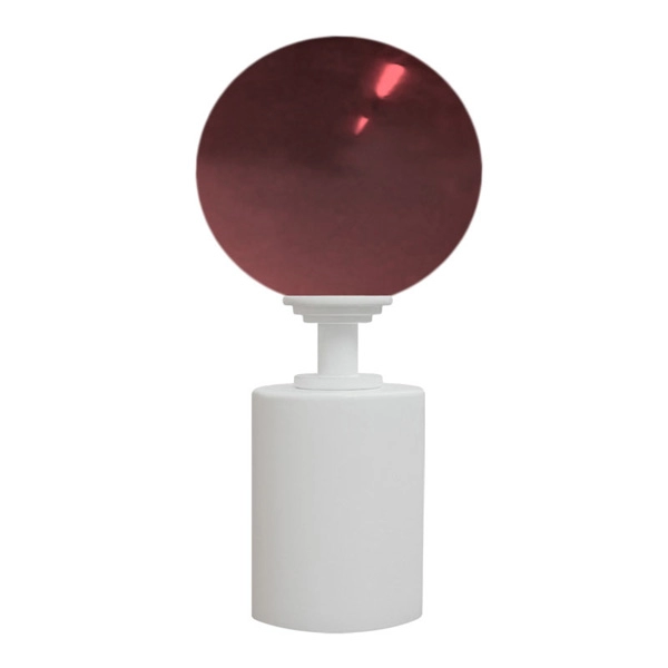 50mm Murano Glass Red Ball with Plain Aluminium Cap 120x50mm