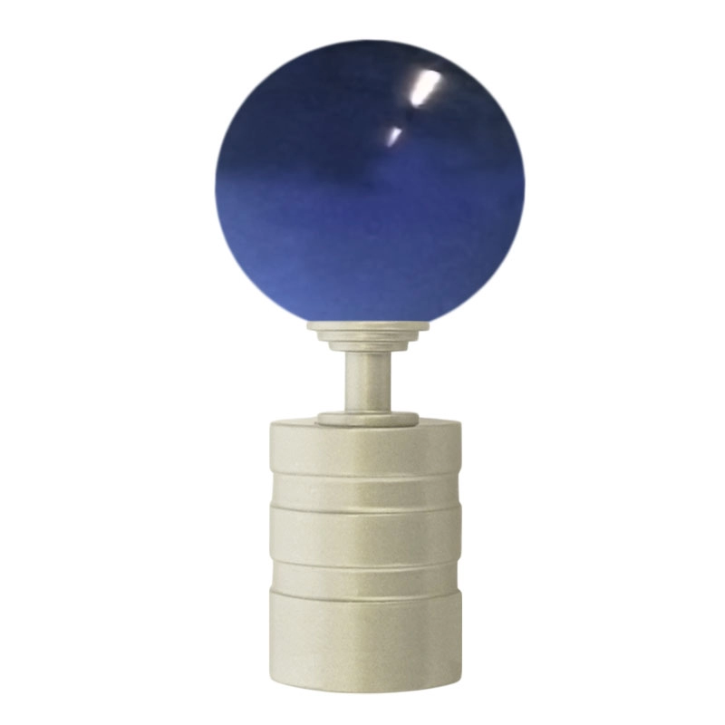 50mm Muran Glass Dark Blue Ball with Grooved Cap 120x50mm