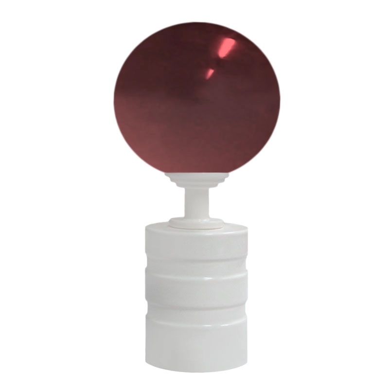 50mm Murano Glass Red Ball with Grooved Cap 120x50mm