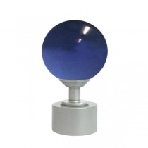 50mm Murano Glass, Dark Blue Ball with 28mm Platypus Cap and Neck