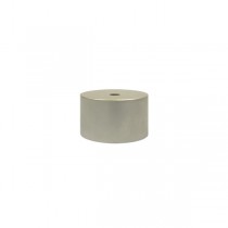 28mm End Cap with Hole, Champagne