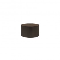 28mm End Cap with Hole, Jamaican Chocolate
