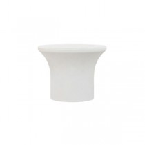28mm Flared Finial, White