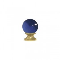 30mm Murano Glass Dark Blue Ball with 16mm Gold Neck