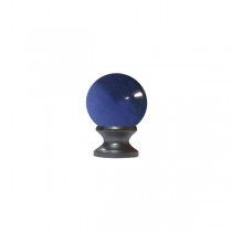 30mm Murano Glass Dark Blue Ball with 16mm Satin Stainless Neck