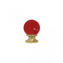 30mm Murano Glass Red Ball with 16mm Gold Neck