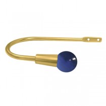 30mm Murano Glass Dark Blue Ball with Gold Hook