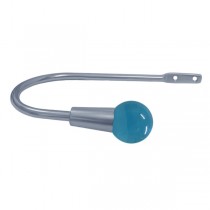 30mm Murano Glass Light Blue Ball with Chrome Hook