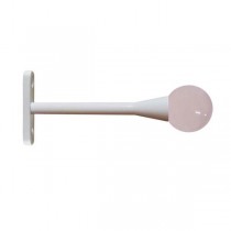 30mm Murano Glass Pink Ball with White Trumpet Stem