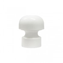 35mm Plastic Paddington Finial, White