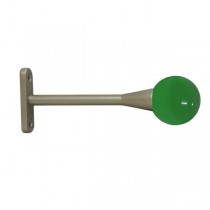 40mm Murano Glass Green Ball with Champagne Trumpet Stem