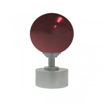 50mm Murano Glass, Dark Red Ball with 35mm Cap and Step Neck in Platypus