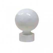 60mm Metal Ball with 35mm Cap, White 