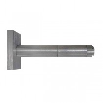 Single Bracket with Small Square Base 105mm projection, Silver