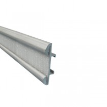 Valance Track with Hook Tape, price per metre, Silver