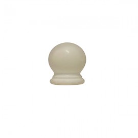 16mm Plastic Ball End, White Birch