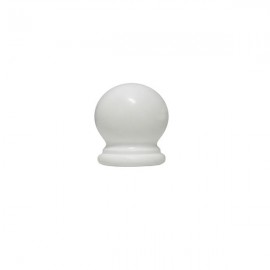 16mm Plastic Ball End, White