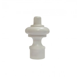 16mm Plastic Deluxe Finial, White