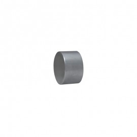 16mm Short End Cap, Satin Stainless