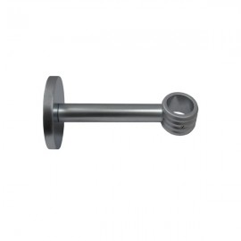 19mm Ceiling/Wall Grooved Bracket, Satin Stainless