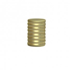 19mm Grooved Cap Finial, Gold
