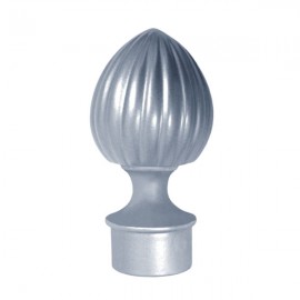 25mm Fluted Acorn, Satin Stainless