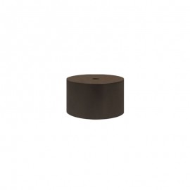 28mm End Cap with Hole, Jamaican Chocolate