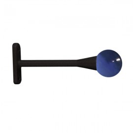 30mm Murano Glass Dark Blue Ball with Iron Bark Trumpet Stem