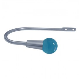 30mm Murano Glass Light Blue Ball with Chrome Hook