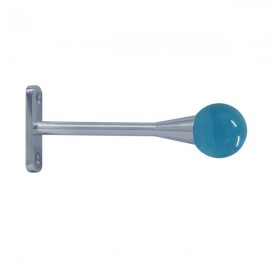 30mm Murano Glass Light Blue Ball with Chrome Trumpet Stem