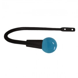 30mm Murano Glass Light Blue Ball with Iron Bark Hook