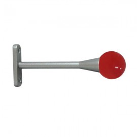 30mm Murano Glass Red Ball with Platypus Trumpet Stem