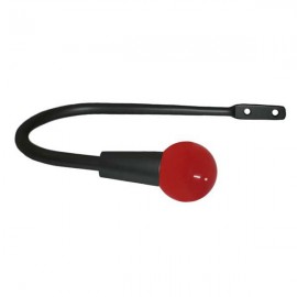 30mm Murano Glass Red Ball with Satin Black Hook