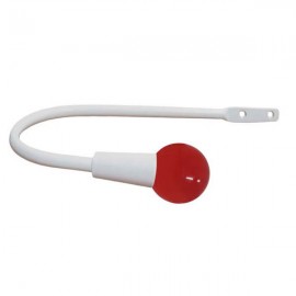 30mm Murano Glass Red Ball with White Hook