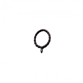 Metal Twisted Ring, 33mm ID, Ripple Black