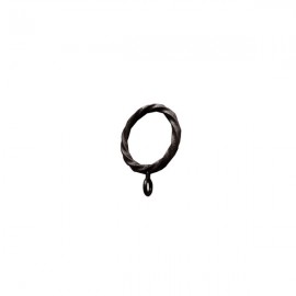 Plastic Twisted Ring, 33mm ID, Ripple Black