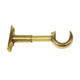 35mm Single Adjustable Brass Bracket, Gold