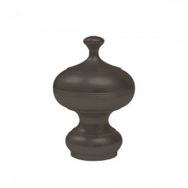 35mm Brass Colonial Finial, Jamaican Chocolate