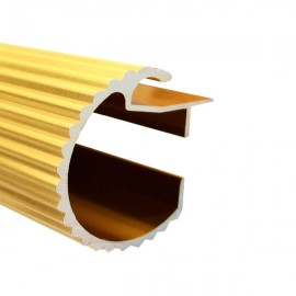 35mm Decotrac Reeded, price per metre, Gold