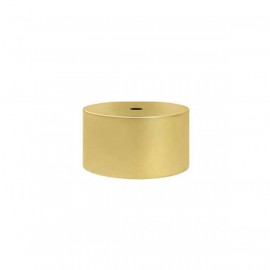 35mm End Cap with Hole, Gold