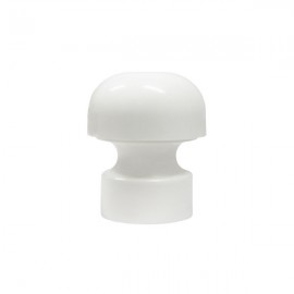 35mm Plastic Paddington Finial, White