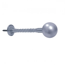 40mm Ball with Rope Stem, Chrome