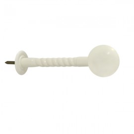 40mm Ball with Rope Stem, White Birch