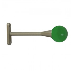 40mm Murano Glass Green Ball with Champagne Trumpet Stem