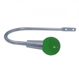 40mm Murano Glass Green Ball with Chrome Hook