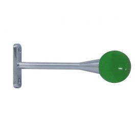 40mm Murano Glass Green Ball with Chrome Trumpet Stem
