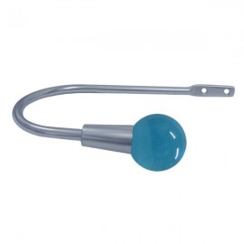 40mm Murano Glass Light Blue Ball with Chrome Hook