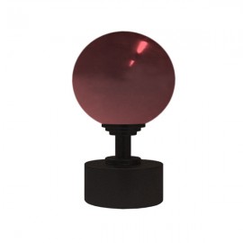 50mm Murano Glass, Dark Red Ball with 35mm Cap and Step Neck in Iron Bark