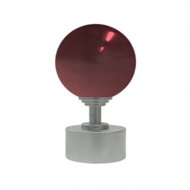 50mm Murano Glass, Dark Red Ball with 35mm Cap and Step Neck in Platypus