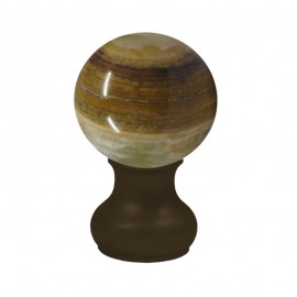 55mm Jade Ball with 35mm Neck in Jamaican Chocolate        